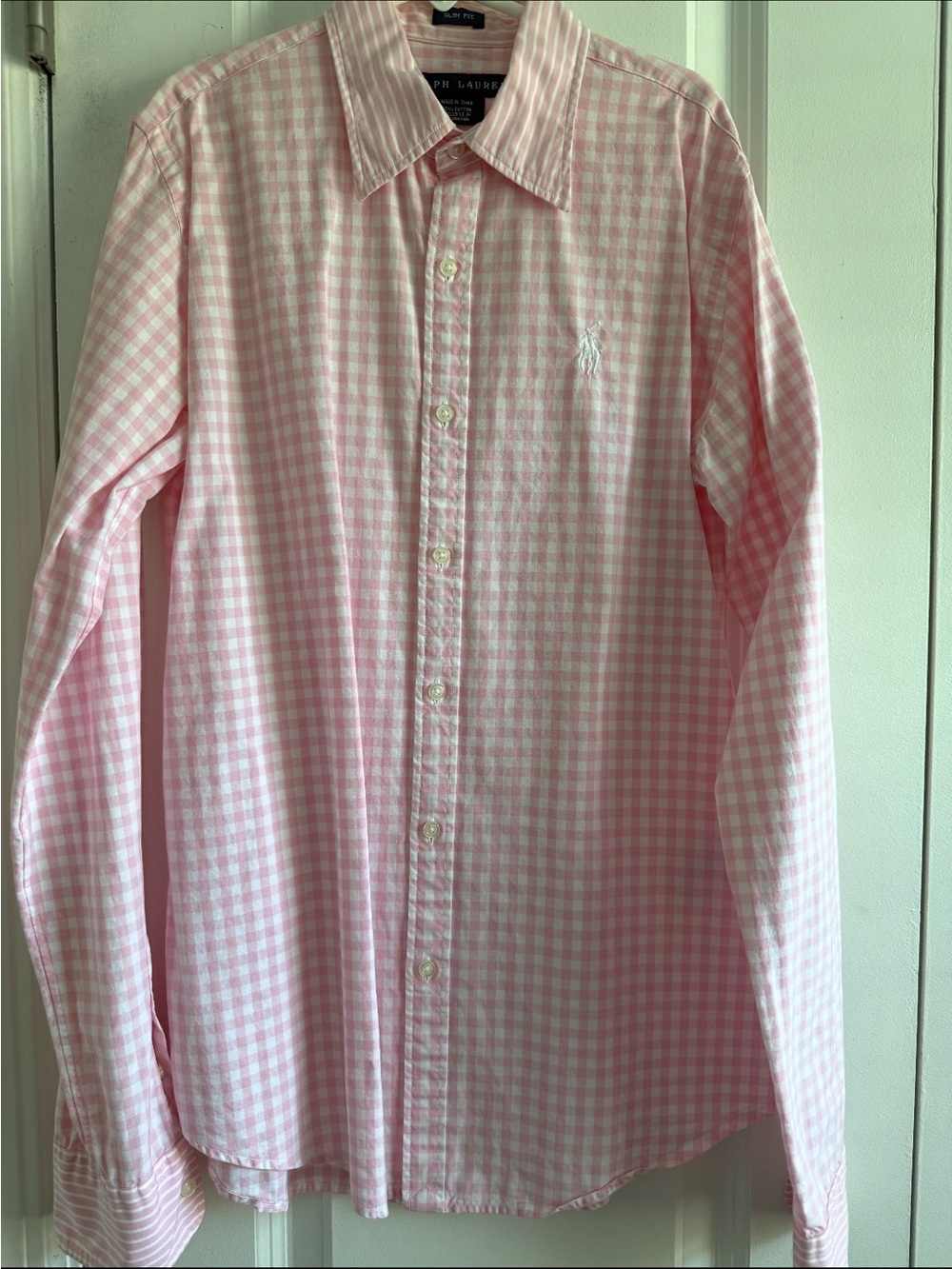 Ralph Lauren Pink Gingham Button-Down Shirt - Woman’s